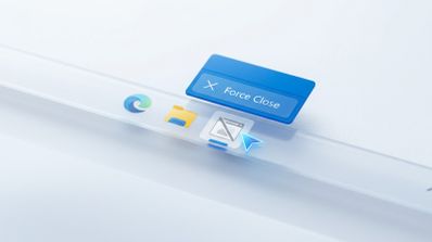 Menú contextual de la barra de tareas de Windows 11 con la opción Forzar cierre