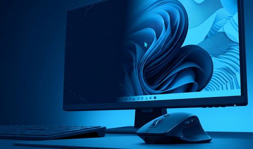 Escritorio de Windows 11 mostrando un fondo de pantalla negro sólido por un error de actualización