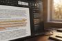 Interfaz de Microsoft Word mostrando el panel lateral del Comprobador de similitud con fragmentos de texto subrayados en el documento.