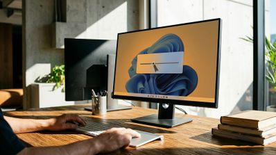 Ventana flotante de Monitorian mostrando deslizadores de brillo para varios monitores en Windows 11