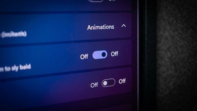 Menú de efectos visuales en la configuración de accesibilidad de Windows 11