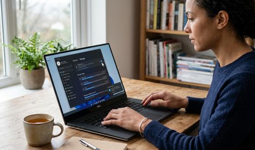 Menú de configuración de Sistema y Almacenamiento en Windows 11 con el Sensor de almacenamiento activado