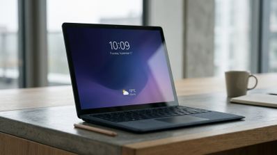 Pantalla de bloqueo de Windows 11 mostrando únicamente el widget del tiempo