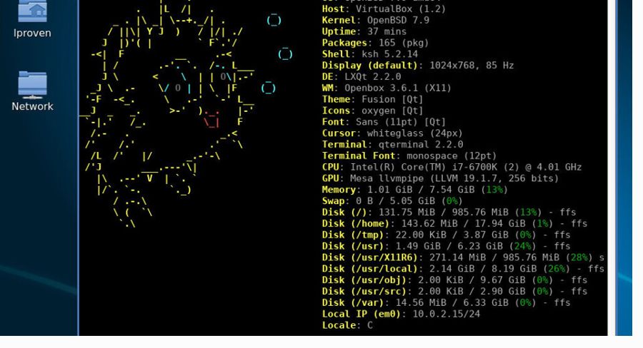 Interfaz de carga de OpenBSD.