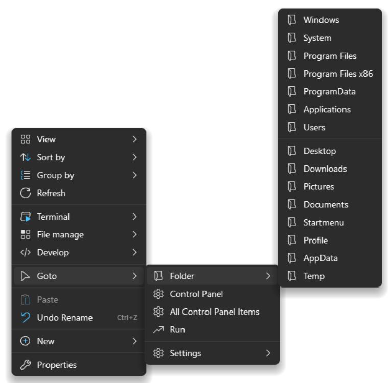 Menú contextual personalizado Nilesoft Shell.