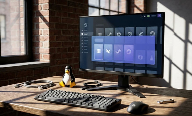La app de Steam activa Proton por defecto para usar en Linux los juegos Windows que no sean de la propia tienda