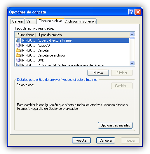 Windows XP cambiar asociacion archivos foto
