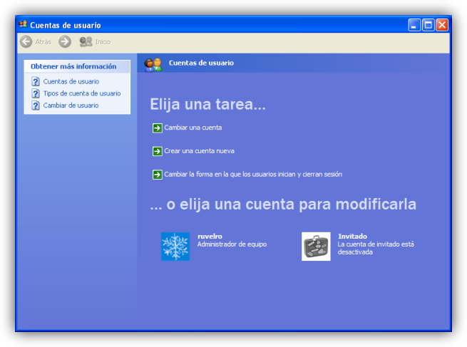Windows XP desactivar cuenta invitado foto 3