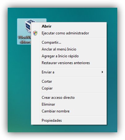 Windows Vista ejecutar como administrador foto 1