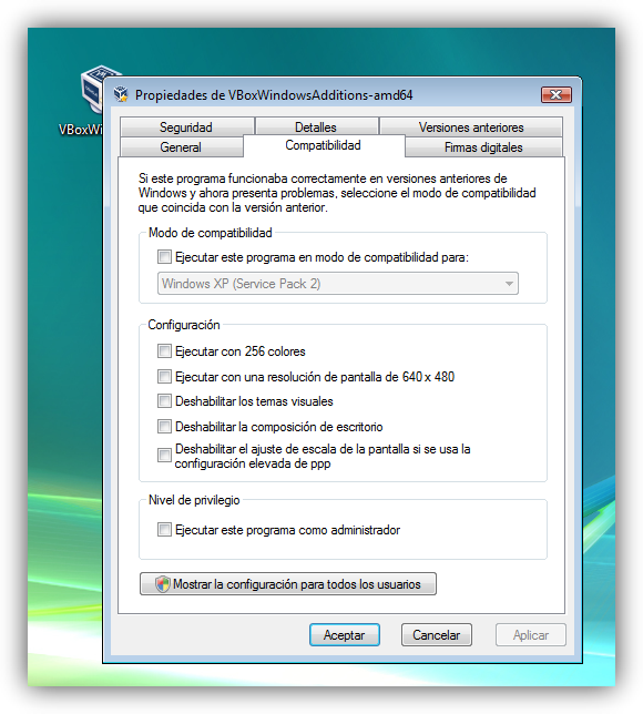 Windows Vista ejecutar como administrador foto 2