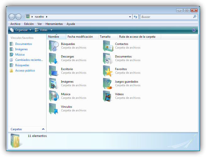 Windows Vista mostrar barra herramientas foto 3