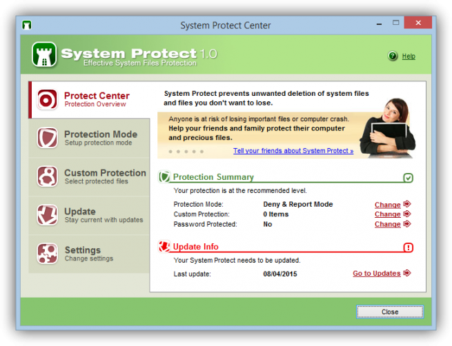 System Protect Tutorial foto 1