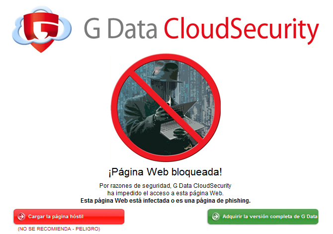 G Data CloudSecurity Alerta