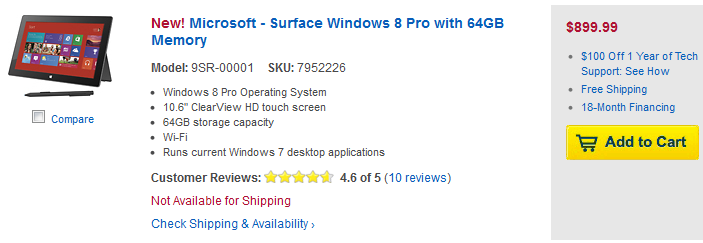 surface pro 64 GB