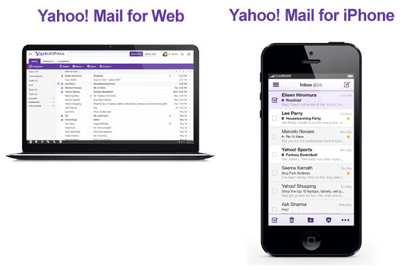 Nuevo Yahoo Mail para web y iPhone