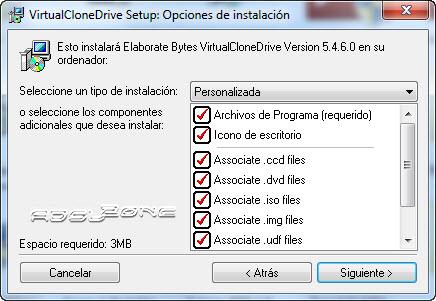 instalación virtual CloneDrive