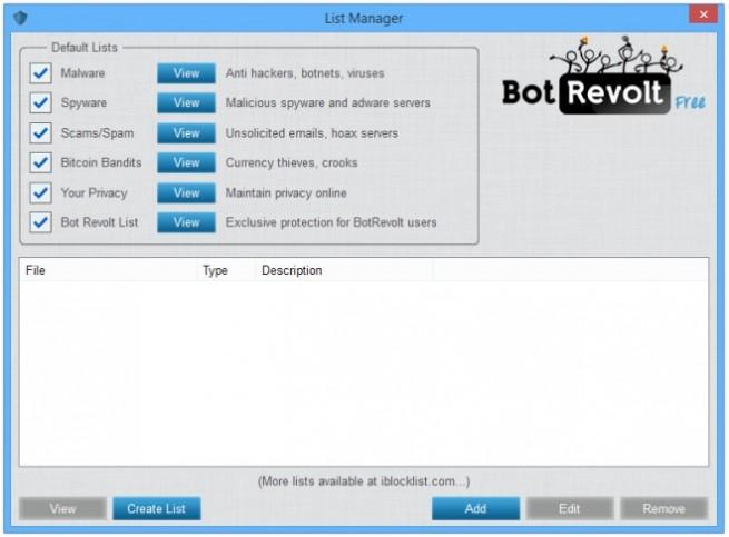 Bot-Revolt-List-Manager