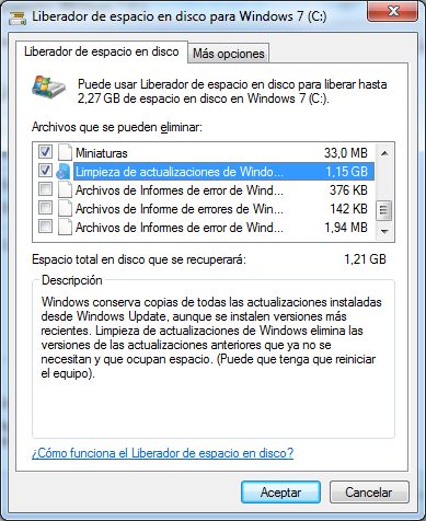 castigo Kilimanjaro transmitir Microsoft añade una limpieza de actualizaciones antiguas en Windows 7 -  SoftZone