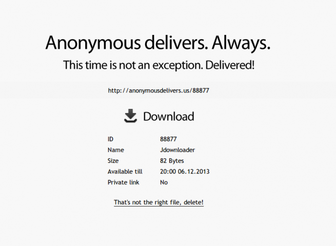 Anonymous Delivers foto 1