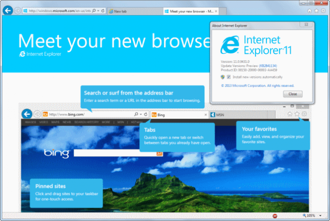 Internet Explorer 11 ha empezado muy bien