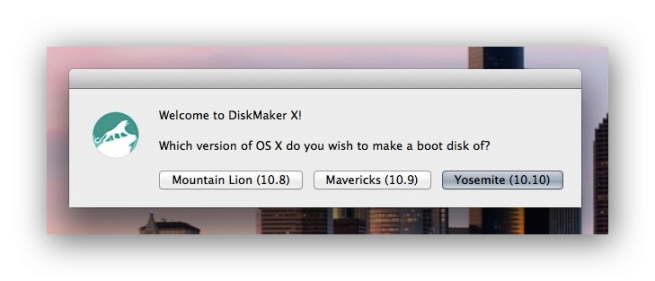 Mac OS X 10.10 Yosemite DiskMaker X