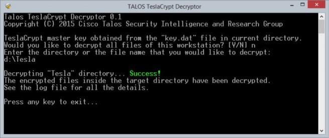 Decryption-Tool-for-TeslaCrypt-Ransomware-Response-Kit
