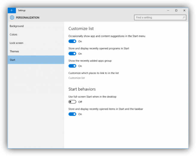 Windows 10 menu inicio personalizacion foto
