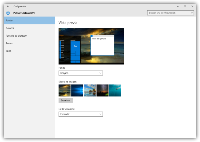 Configurar apariencia y tema de Windows 10