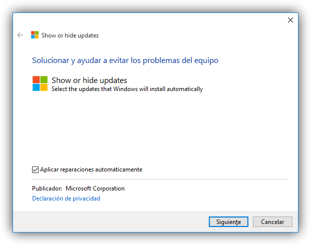 Bloquear actualizacion de drivers en Windows 10