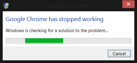 Error de Chrome