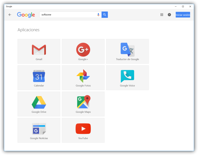 Google Apps en Windows 10