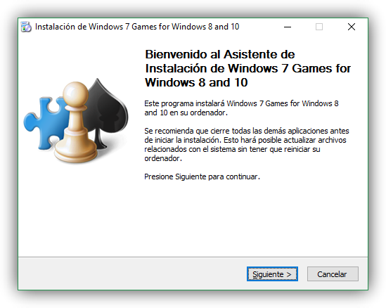 Instalar juegos clásicos en Windows 10