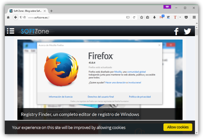 Firefox - Navegadores actualizados
