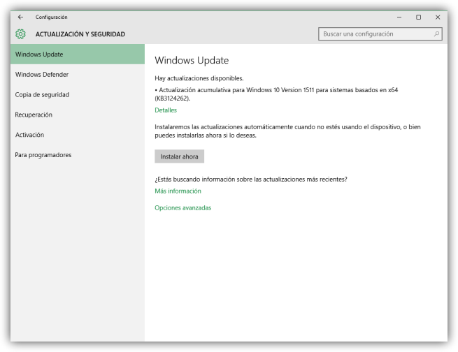 Windows 10 - Actualizacion acumulativa enero 2016