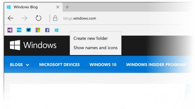 Microsoft Edge - Windows 10 Redstone