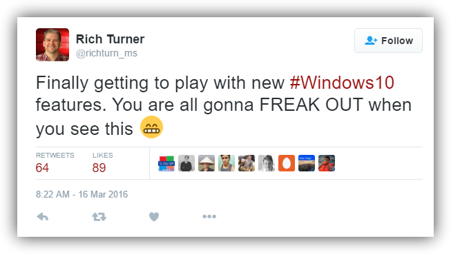 Rich Turner - Novedades Windows 10 Redstone