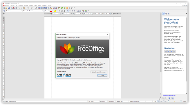 SoftMaker FreeOffice 2016- TextMaker