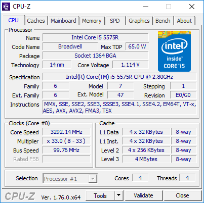 CPU-Z para Windows