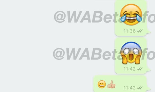 Emojis gigantes WhatsApp