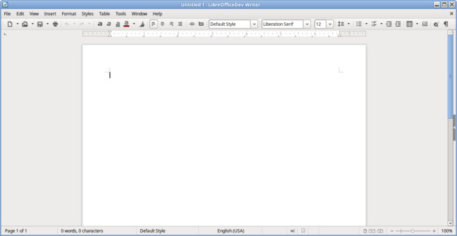 LibreOffice - Modo barra única