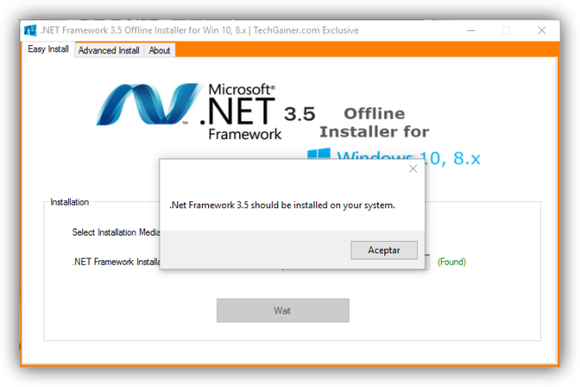 .NET Framework 3.5 Offline Installer - Instalado