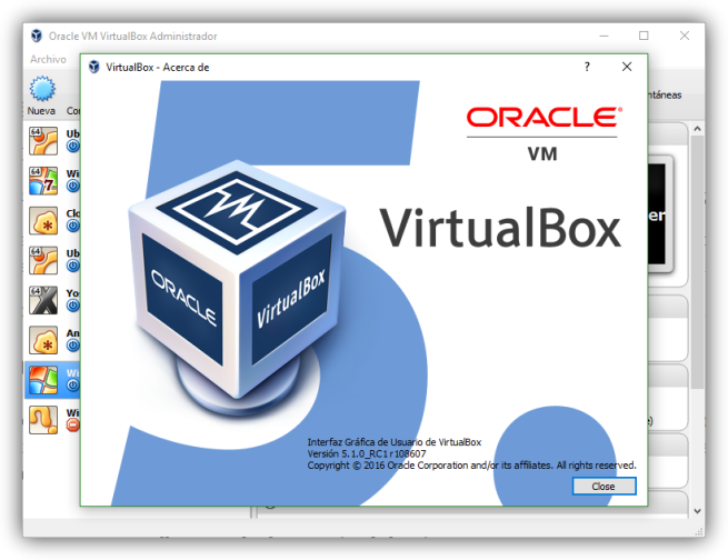 VirtualBox 5.1 RC