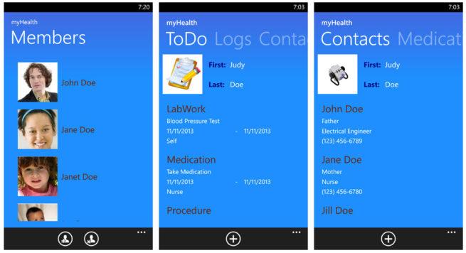 HealthVault en Windows Phone