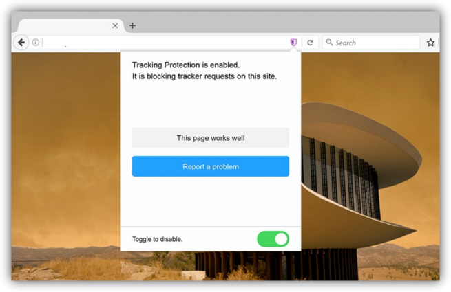 Protección contra rastreo en Firefox