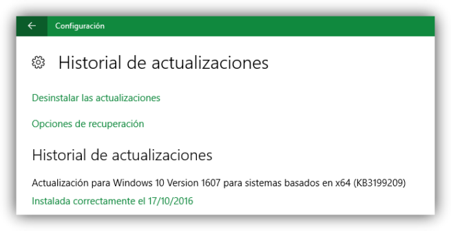 Actualizacion KB3199209 para Windows 10