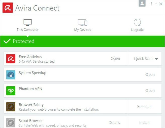 Avira Free Security Suite 2017