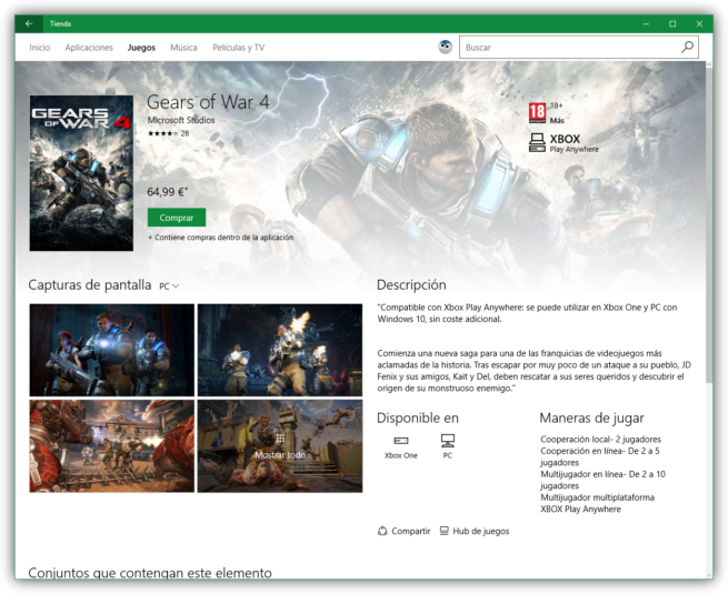 Gears of War 4 para Windows 10