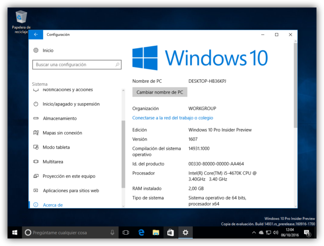 Windows 10 Redstone 2 primera ISO