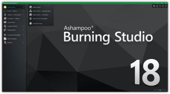 Ashampoo Burning Studio 18 - Principal