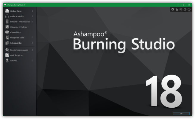 Ashampoo Burning Studio 18 principal